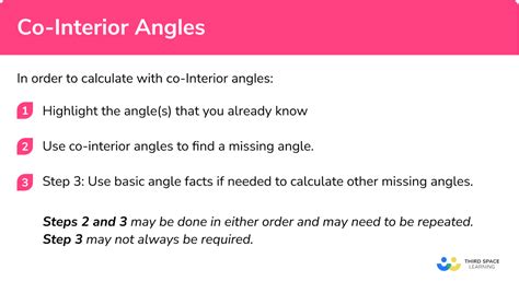 Co-Interior Angles - GCSE Maths - Steps, Examples & Worksheet