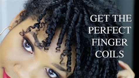 How To Get The Perfect Curls For Natural Hair Finger Coils Defined