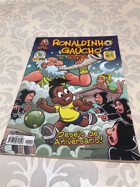 Gibi Turma da Mônica Ronaldinho Gaúcho Item de Papelaria Editora