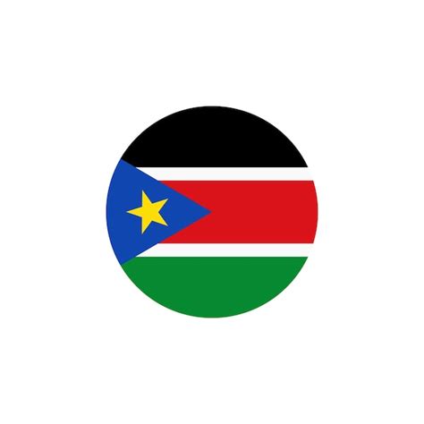 Premium Vector South Sudan Flag Icon Vector