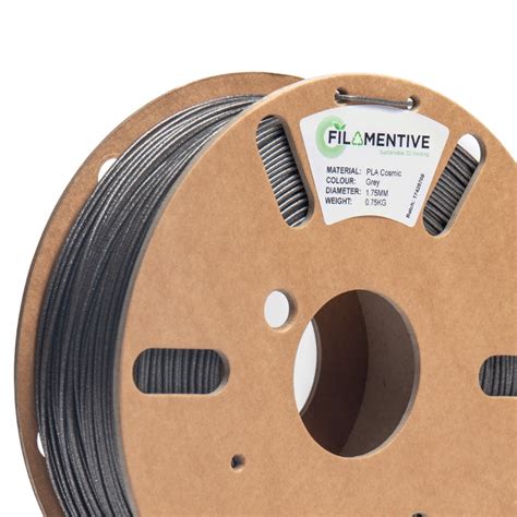 Grey PLA Cosmic 3D Printer Filament Filamentive