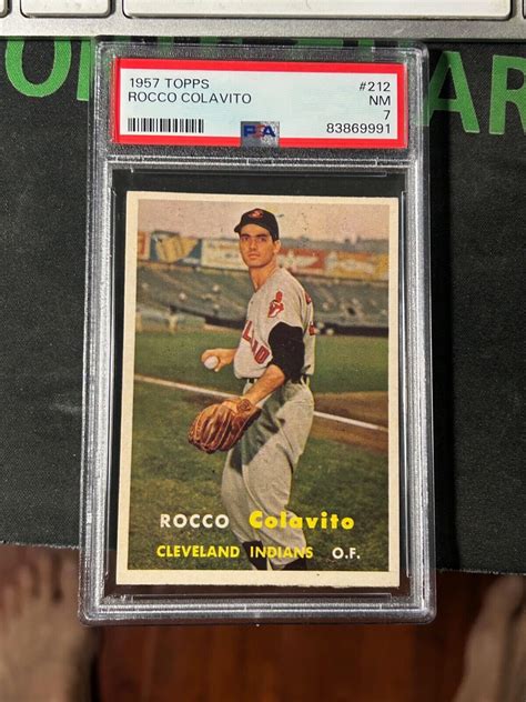 Topps Rocco Rocky Colavito Psa Rookie Rc Just Graded