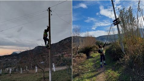 Dëmtohen shtyllat e ndriçimit 5 fshatra në Korçë pa energji elektrike