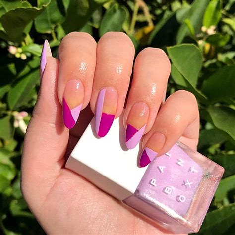 Pink French Almond Nails Ubicaciondepersonas Cdmx Gob Mx