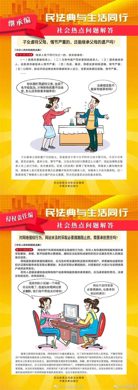 民法典漫画版来了！为方便广大人民群众学习民法典