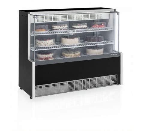 Vitrine Refrigerada Gelopar Dupla Função 1 40M Preto Vidro Reto GPEA