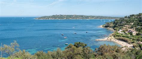 Photo Panoramique De La Baie Des Canebiers Et De La Plage Des Graniers