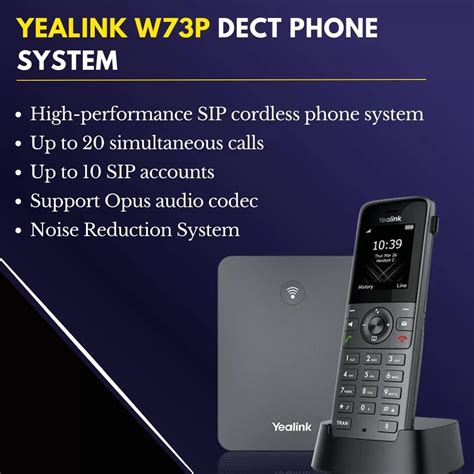 Buy Best Quality Yealink W73p Dect Phone System Costtocost