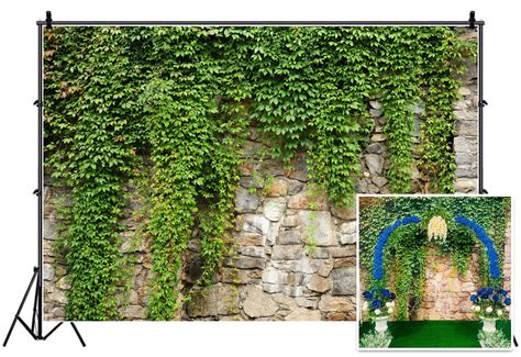 Buy Leyiyi 10x8ft Spring Garden Leaves Backdrop Gardening S Grunge