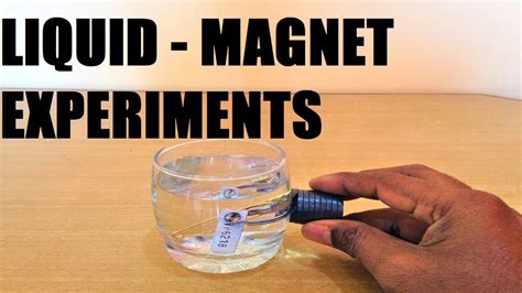 Liquid Magnet Experiment Science Exhibition Project Diy Youtube