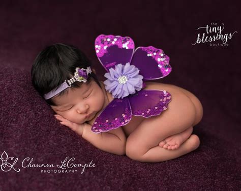 Purple And Lavender Butterfly Wing Set Newborn Wings Newborn Wing