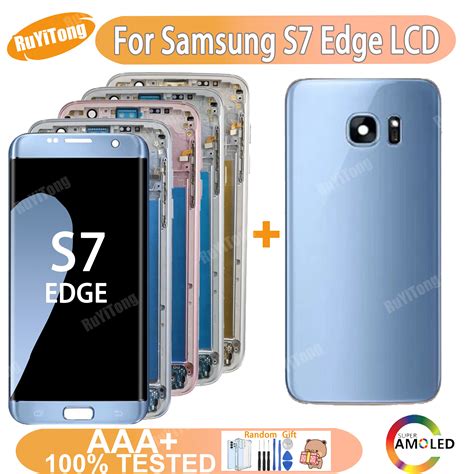 Super Quality Amoled Lcd For Samsung Galaxy S7 Edge Sm G935fd G935f G935 Lcd Display Touch