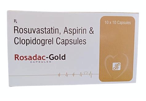 Rosuvastatin Aspirin Clopidogrel Capsules 10 Mg At Rs 168box In Panchkula