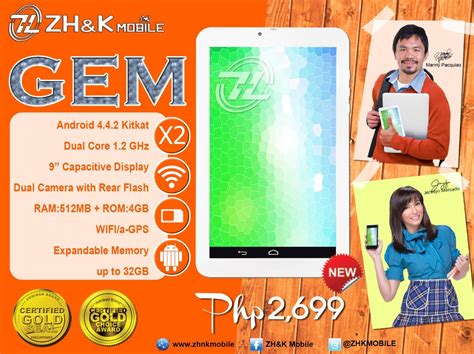 Zhandk Mobile Gem 9 Inch Dual Core Tablet For Php2 699 Teknogadyet