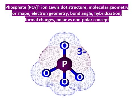 PO43- lewis structure, molecular geometry, hybridization, and bond angle