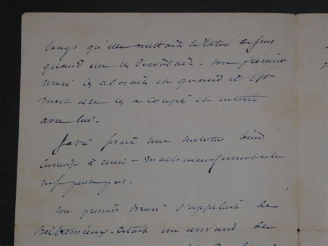 Alexandre Dumas Fils Lettre Autographe Sign E Adress E Son P Re