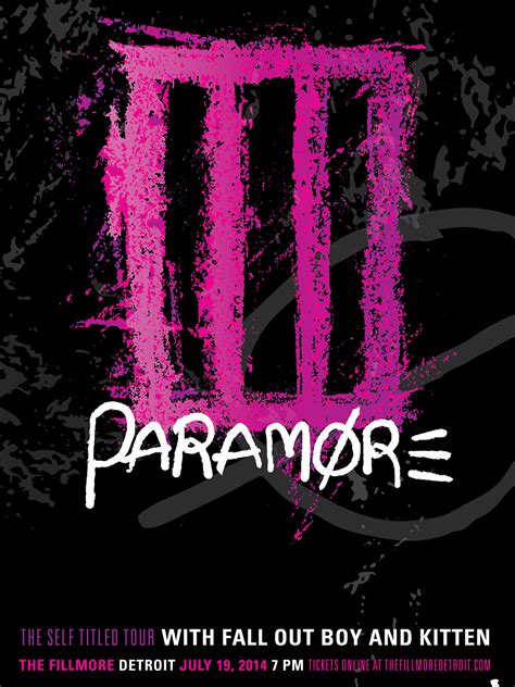 Paramore Concert Poster on Behance