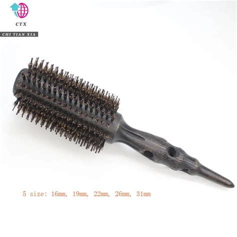 Hot Iron Brush Anti Static Hi Heat Resistant Carbon Wood Brush Pro Air