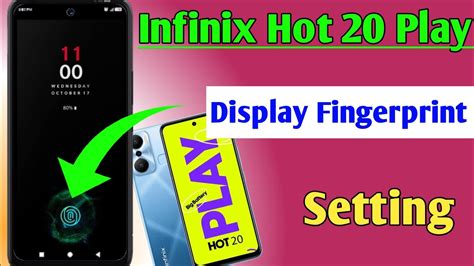 Infinix Hot 20 Play In Display Fingerprint Setting Fingerprint Screen Lock Infinix Hot 20 Play