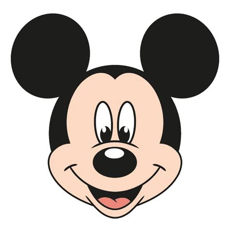 a mickey mouse face with big eyes