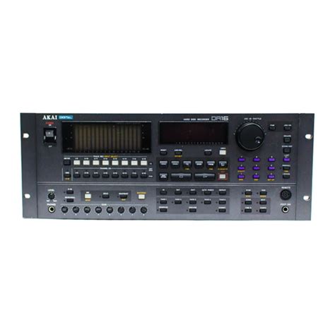 AKAI DR16 OPERATOR'S MANUAL Pdf Download | ManualsLib
