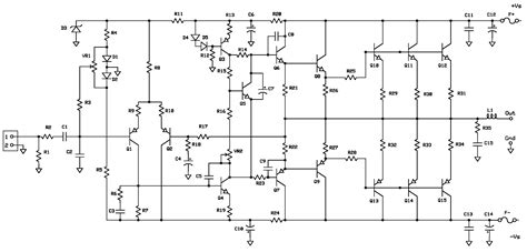 Amplifier Circuit Diagram Using 2sc5200 And 2sa1943