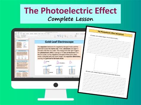 The Photoelectric Effect A Level Physics Teaching Resources