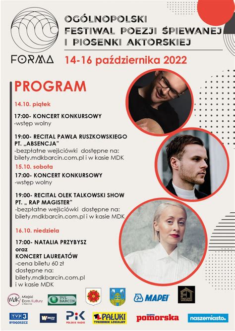 13 Ogólnopolski Festiwal Poezji Śpiewanej i Piosenki Aktorskiej FORMA