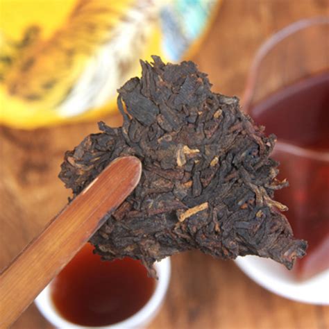 G Pu Er Tea Ripe Tea Golden Hao Ripe Tea Cake Yiwu Yunnan Seven Seed