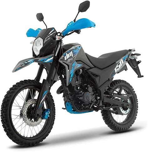 ITALIKA Motocicleta Cross Doble propósito DM150 Gris Azul Amazon