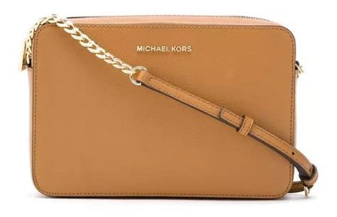 Michael Michael Kors Bolsa Transversal Jet Set De Couro