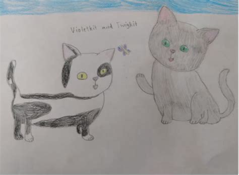 Violetshine and Twigbranch as kits | Warrior Cats