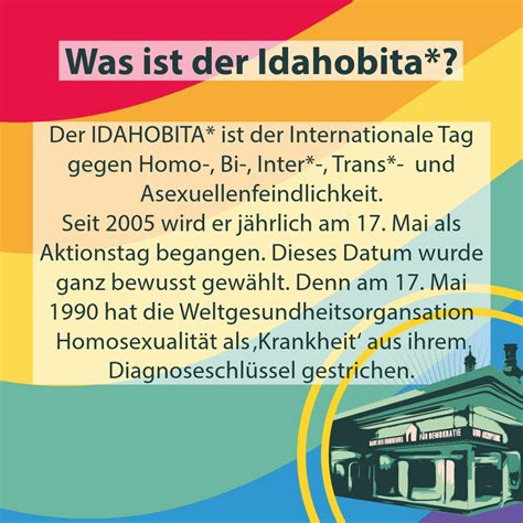 Internationaler Tag Gegen Homo Bi Inter Und Trans Und