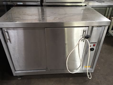 Hot Cupboard Hot Plate Serving Counter Sliding Doors Stainless Steel Used Rational