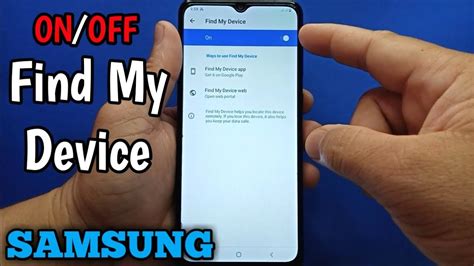 How To Turn On Off Find My Device On Samsung Galaxy A02 Security Artofit