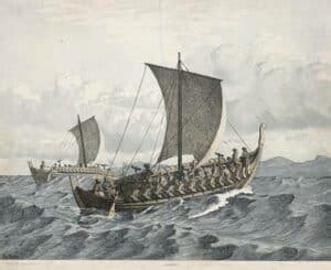 how were viking ships able to cross open waters