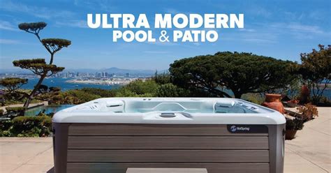 Ultra Modern Pool And Patio Outdoor Hot Tub