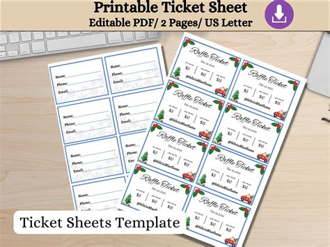 Printable Tickets, Ticket Template, Custom Tickets, Ticket Design ...