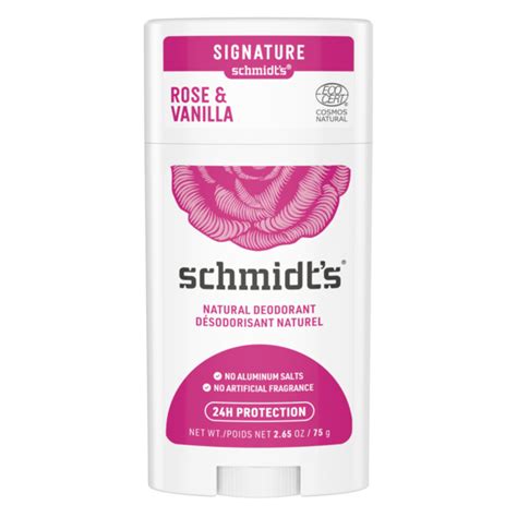 Schmidt S Signature Natural Deodorant Rose Vanilla Smartlabel