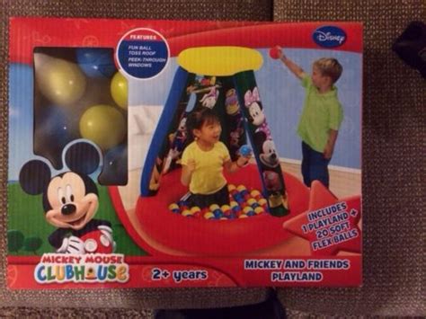 New Mickey Mouse Clubhouse Inflatable Ball Pit With 20 Soft Flex Balls 507331057