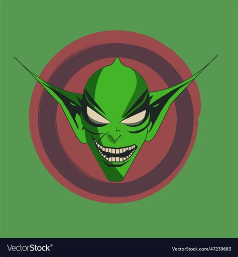 Green goblin Royalty Free Vector Image - VectorStock