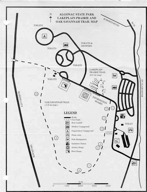 Algonac State Park Campground Map