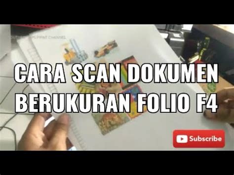 Cara Scan Dokumen Folio F Printer Epson L Youtube