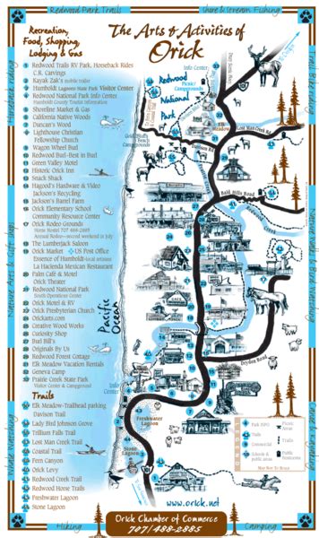 Orick Redwood National Park Map - Orick • mappery