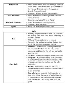 Th Grade Life Science Unit Study Guide Gse Aligned Tpt