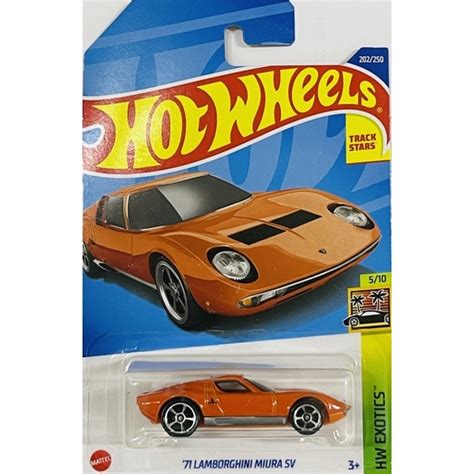 風火輪 Hot Wheels 22Q 23A 藍寶堅尼 71 LAMBORGHINI MIURA SV 蝦皮購物