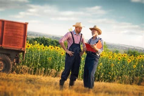 Proud Farmer With His Product Stock Photo Image Of Copy Outdoors