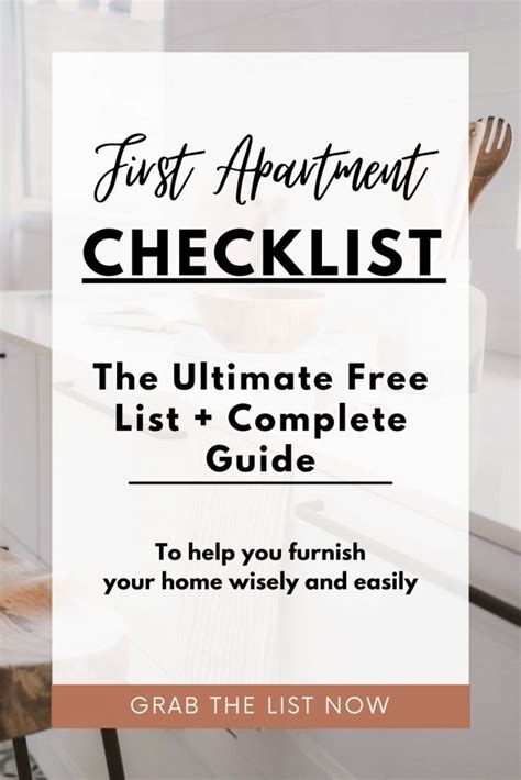 The Ultimate First Apartment Checklist For Essential Shopping