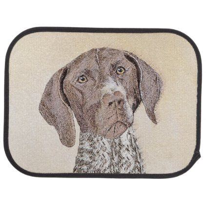 German Shorthaired Pointer Painting Original Art Car Floor Mat