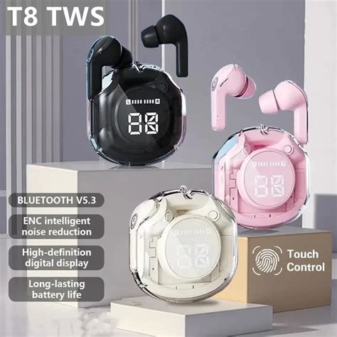 T8-PRO-Tws-Bluetooth-Earbuds-Transparent-with-LED-Digital-Display ...